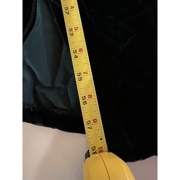 Vintage 90s strappy forest fairy grunge green velvet maxi dress XL whimsigoth - Picture 13 of 16